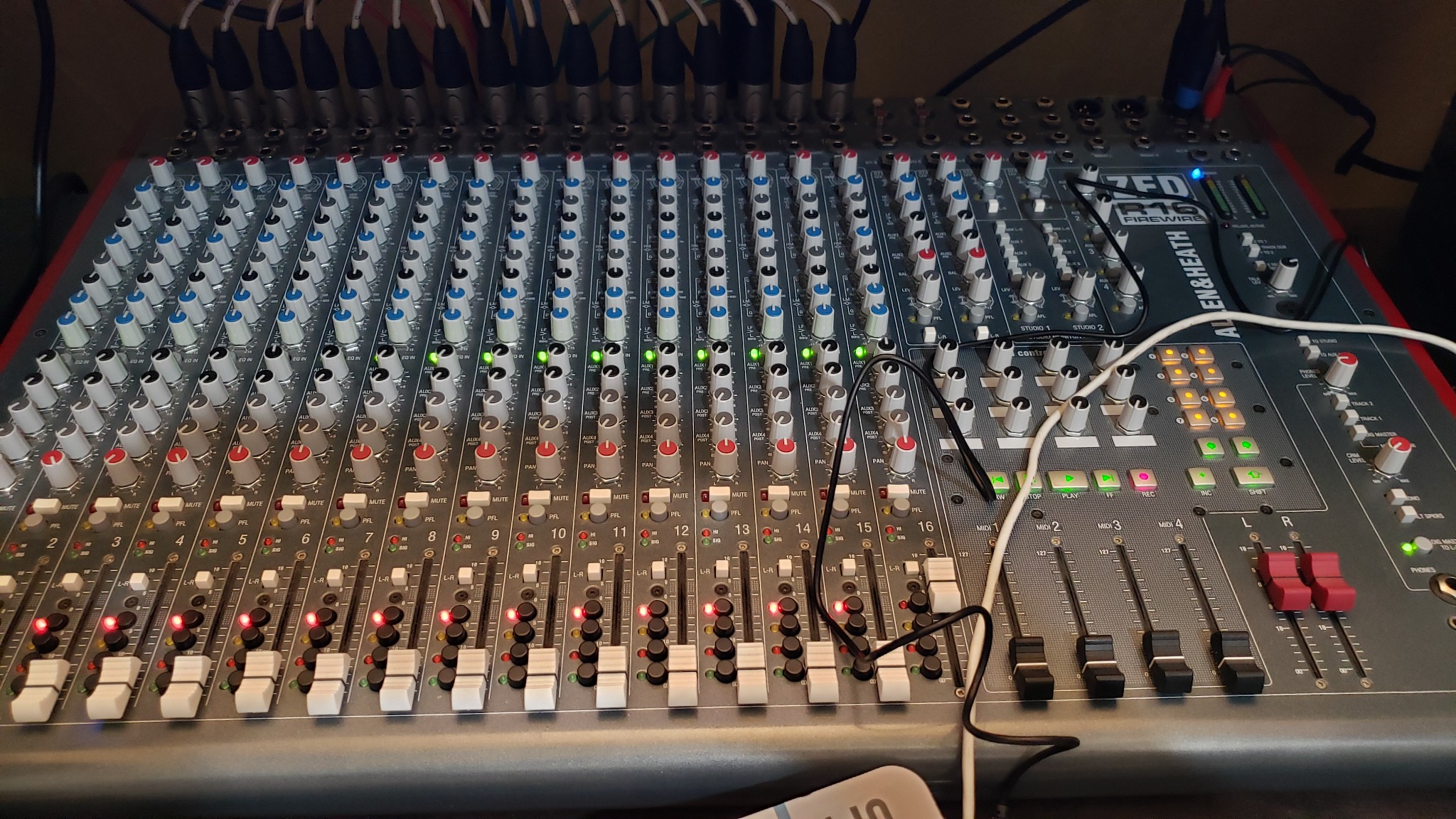 Mixing console