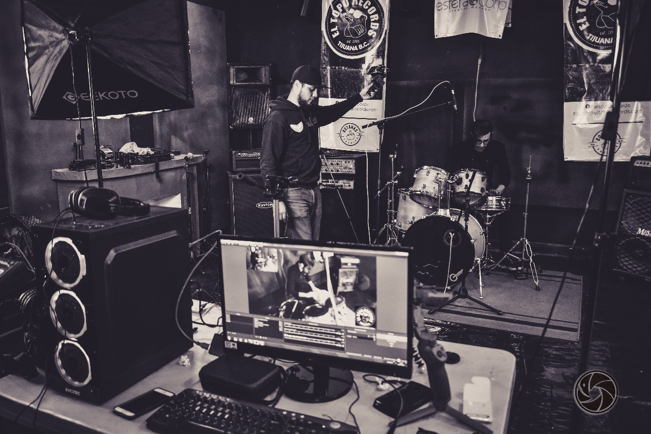Studio video production setup